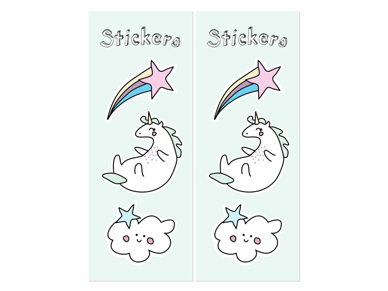 POCHETTE SURPRISE LICORNE PASTEL