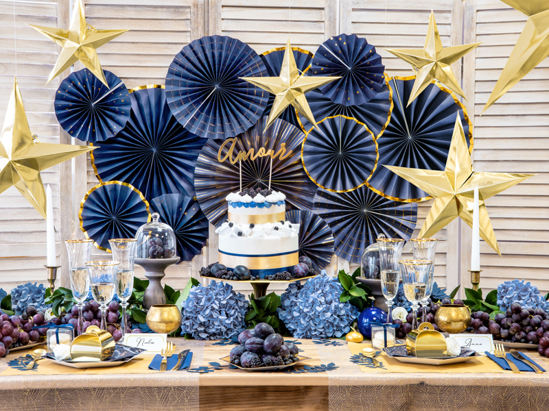SERVIETTES BLEU MARINE