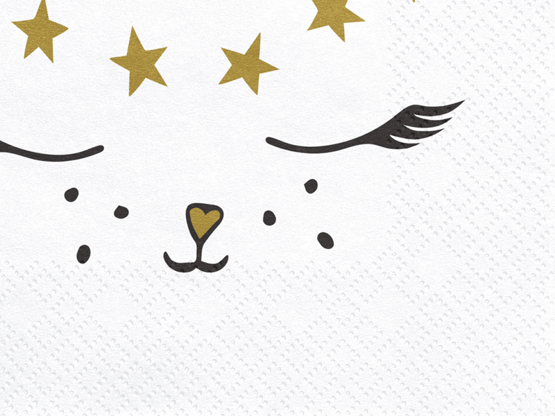 SERVIETTES KITTY