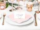 SERVIETTES ROSE POUDRE