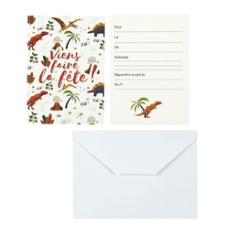 CARTES INVITATION DINOSAURE