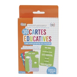 CARTE EDUCATIVE J’APPRENDS LES MONUMENTS X30