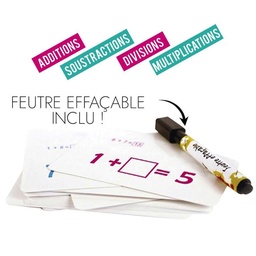 CARTE EDUCATIVE EFFACABLE X36 ADDITIONS
