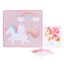JEU CREATIF LICORNE POMPONS A COLLER