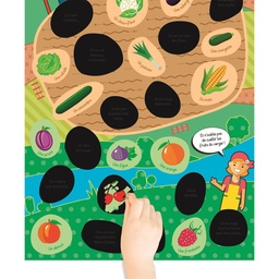 POSTER A GRATTER  "DECOUVRES LES FRUITS & LEGUMES"