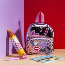 SAC A DOS METALLISE LOVE ENFANT