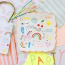 ASSIETTES "I BELIEVE IN UNICORNS" NEON