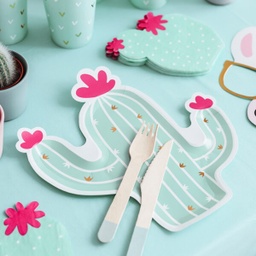 ASSIETTES CACTUS PASTEL