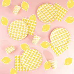 ASSIETTES CITRON JAUNE