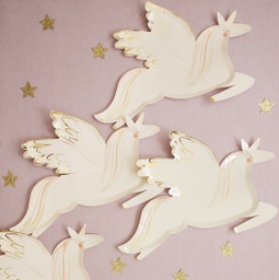 ASSIETTES LICORNE QUI VOLE