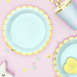 ASSIETTES MINT PASTEL