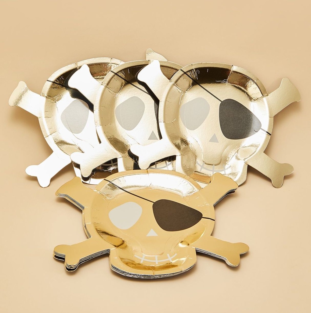 ASSIETTES PIRATES OR