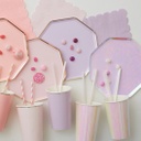 ASSIETTES ROSE IRISÉ