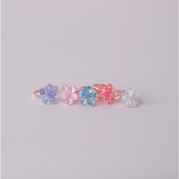 BAGUES FLEURS 4PCS