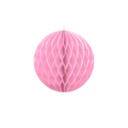 BOULE ALVEOLE ROSE PASTEL 10CM