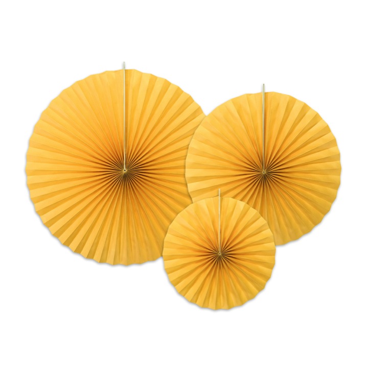 ROSETTES DECORATIVES JAUNE