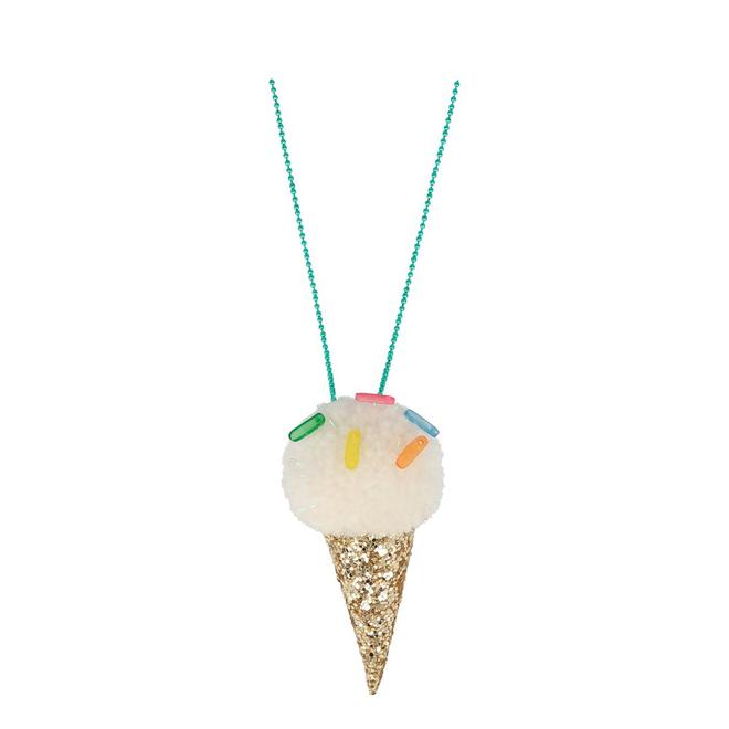COLLIER CORNET DE GLACE POMPOM