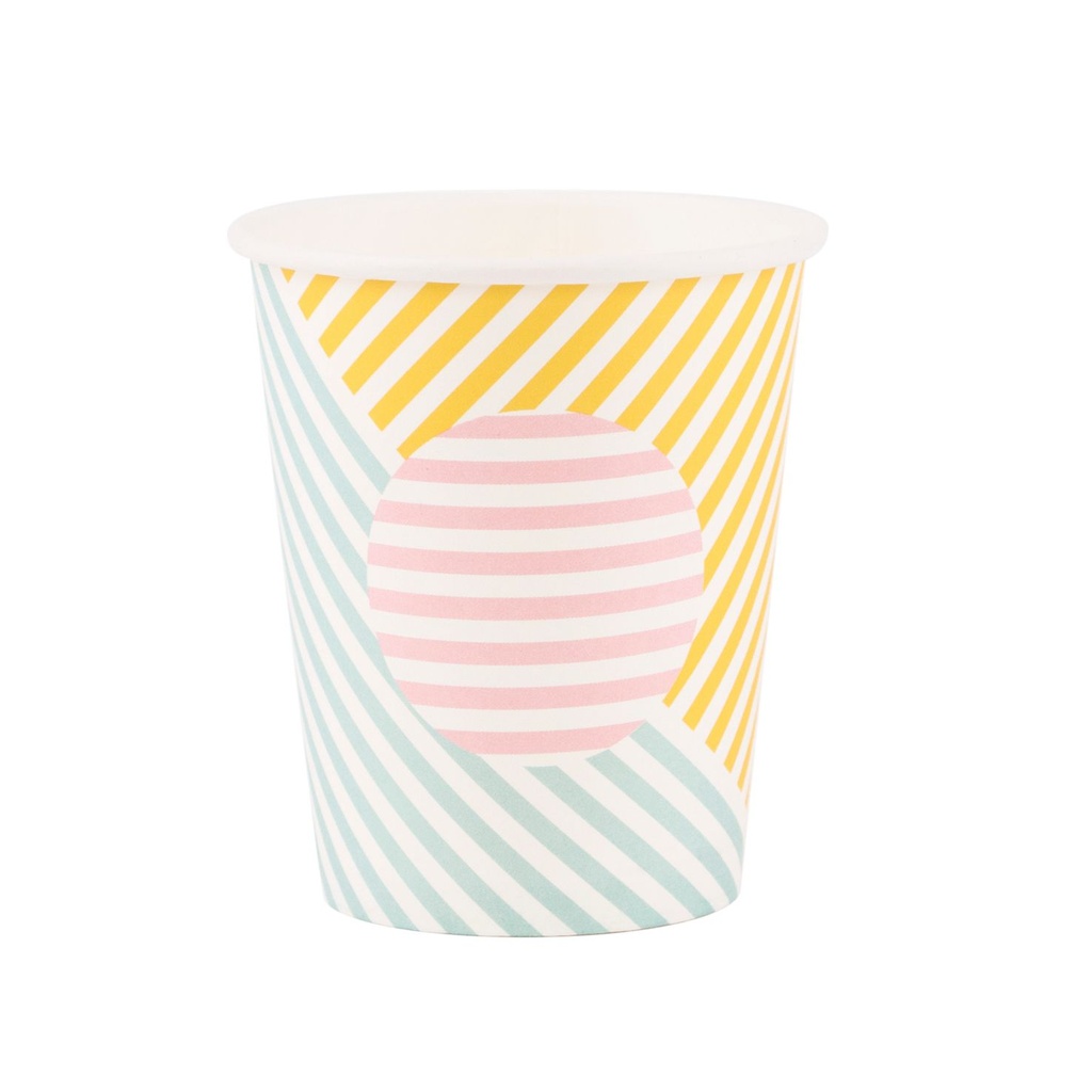 GOBELETS RAYURES PASTELS