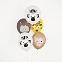 6 BALLONS MINI SAFARI