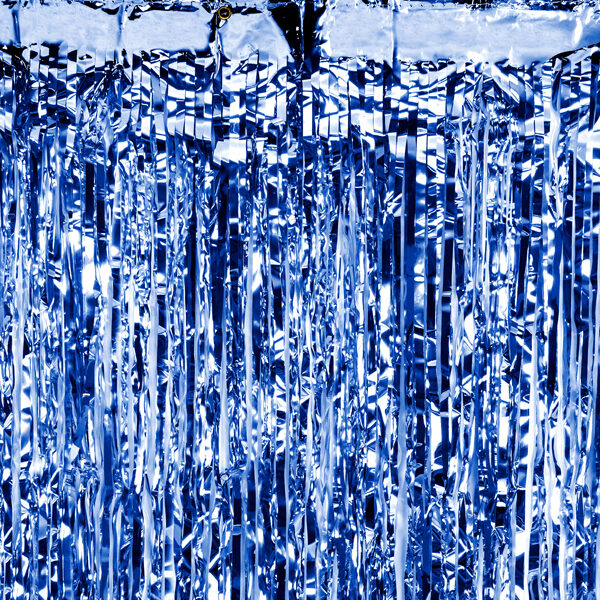 RIDEAU FÊTE BLEU FONCÉ