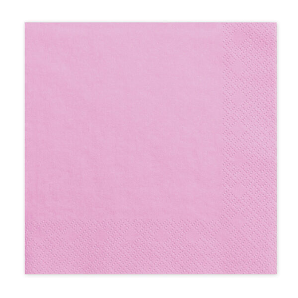 SERVIETTES ROSE