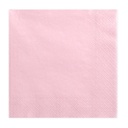 SERVIETTES ROSE PASTEL