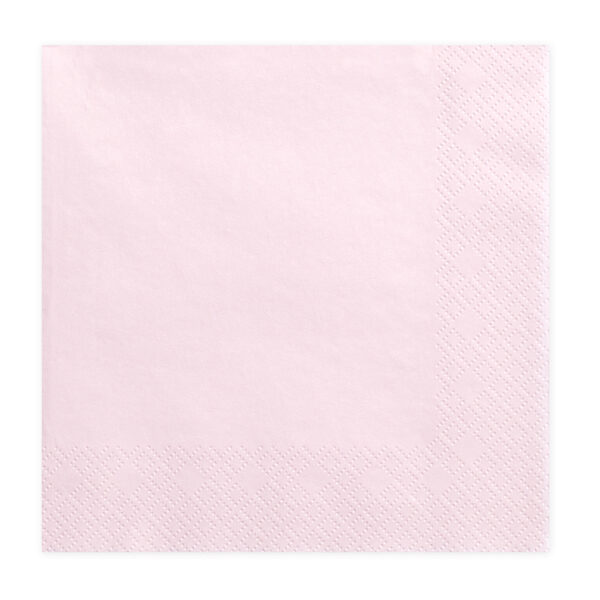 SERVIETTES ROSE POUDRE