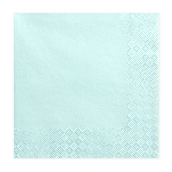 SERVIETTES TURQUOISE PASTEL