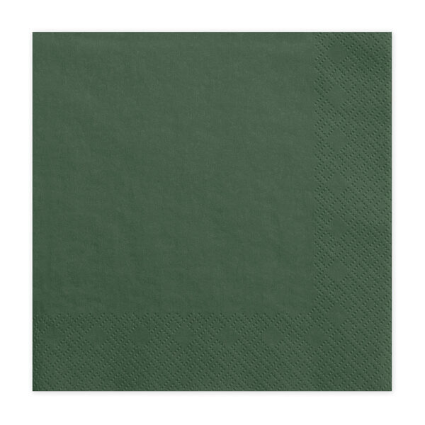 SERVIETTES VERT BOUTEILLE
