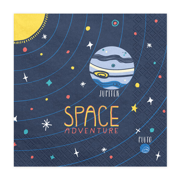 SERVIETTES SPACE PARTY