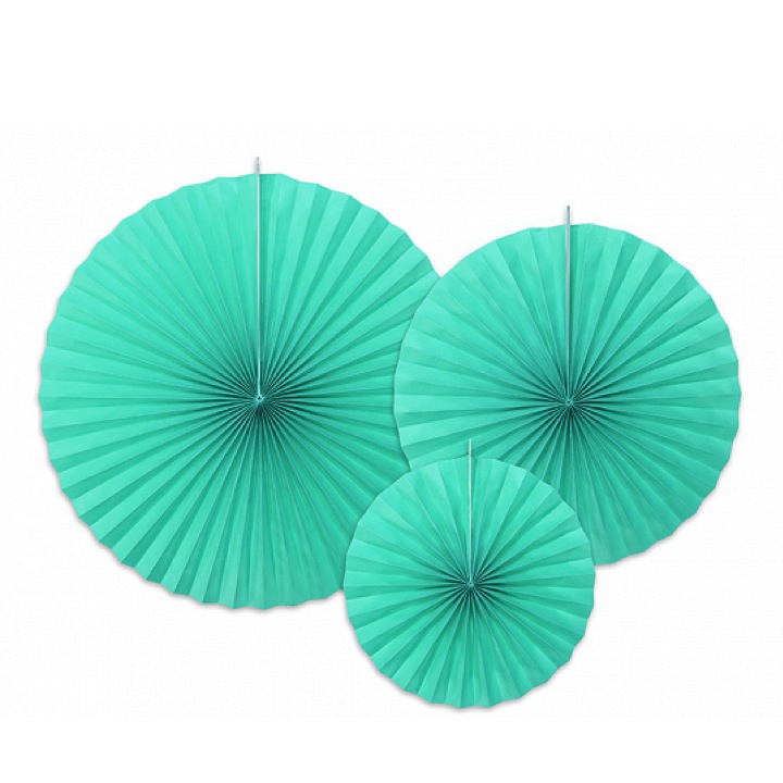 ROSETTES DECORATIF TIFFANY BLUE