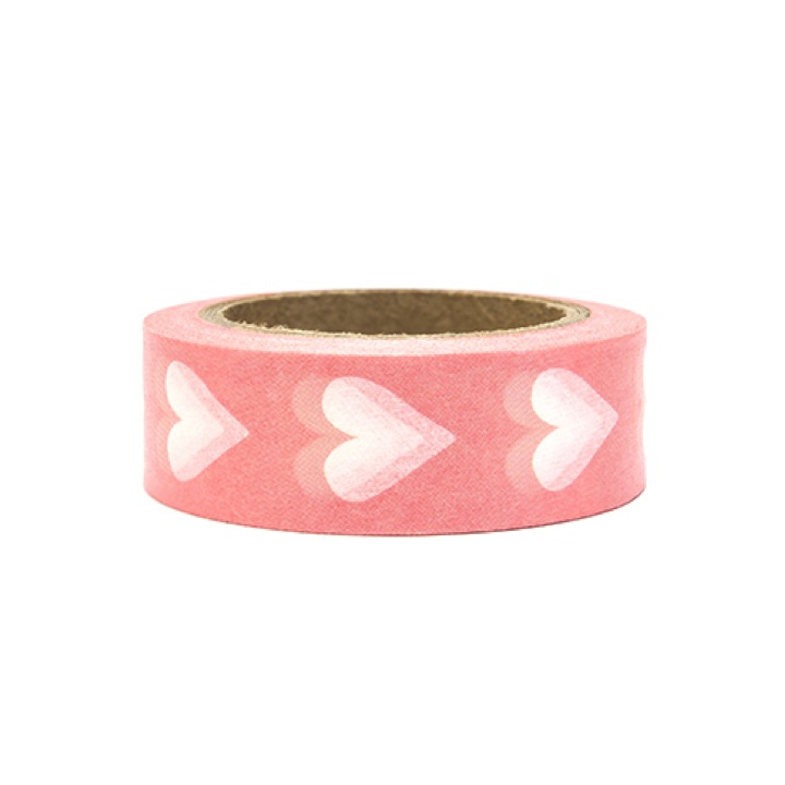 MASKING TAPE COEUR ROSE