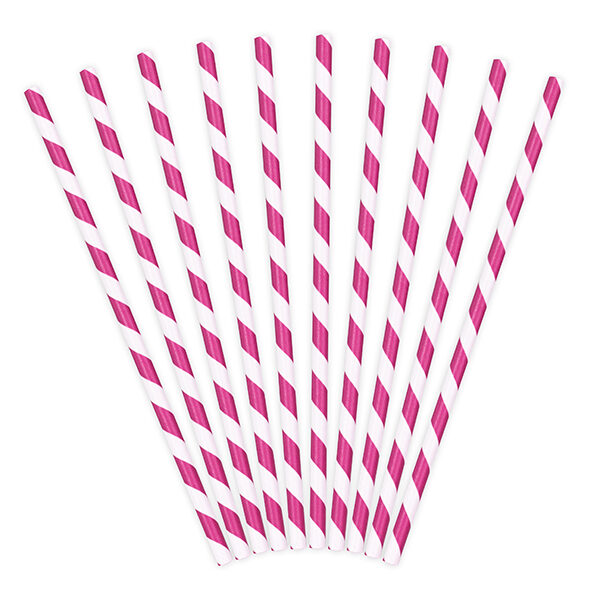 PAILLES RAYURES FUSCHIA