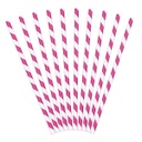 PAILLES RAYURES FUSCHIA