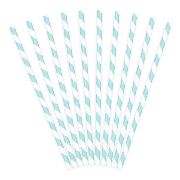 PAILLES RAYURES BLEU PASTEL
