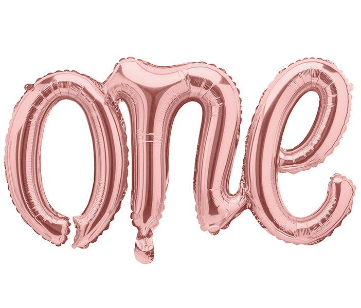 BALLON « ONE » OR ROSE