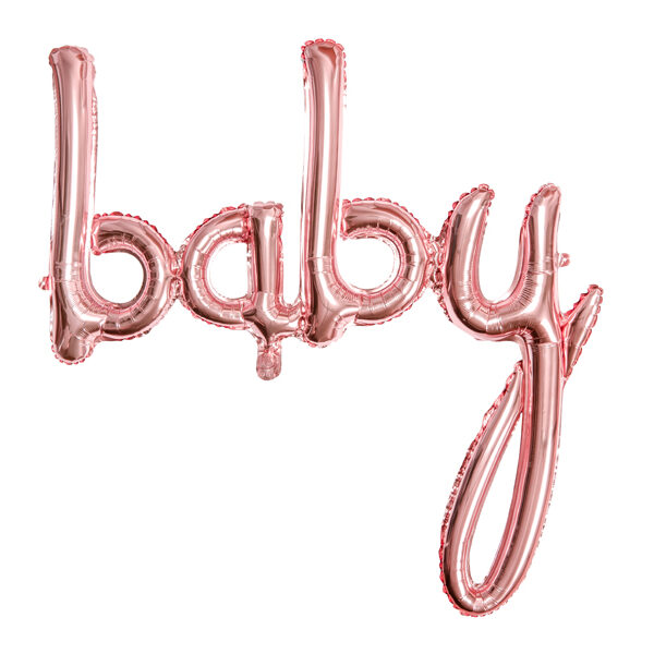 BALLON « BABY » OR ROSE
