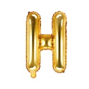 BALLON LETTRE « H » OR 35cm