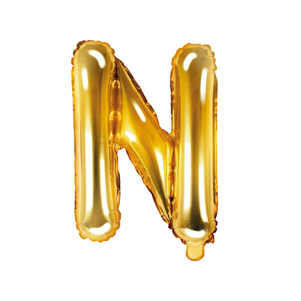BALLON LETTRE « N » OR 35cm