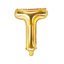 BALLON LETTRE « T » OR 35cm