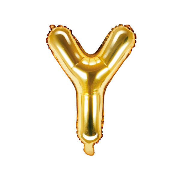 BALLON LETTRE « Y » OR 35cm
