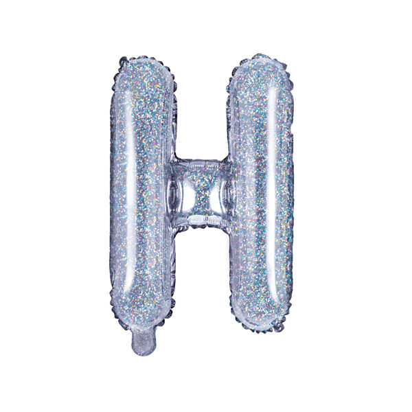 BALLON LETTRE « H » IRISÉ 35cm