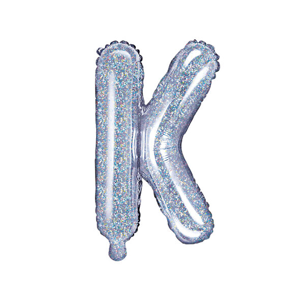 BALLON LETTRE « K » IRISÉ 35cm