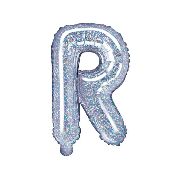 BALLON LETTRE « R » IRISÉ 35cm