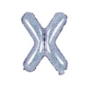 BALLON LETTRE « X » IRISÉ 35cm