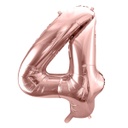 BALLON CHIFFRE « 4 » OR ROSE 86cm