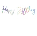 GUIRLANDE "HAPPY BIRTHDAY" IRISÉ