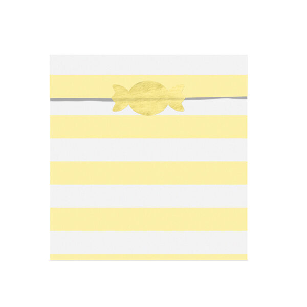 POCHETTE SURPRISE RAYURE JAUNE