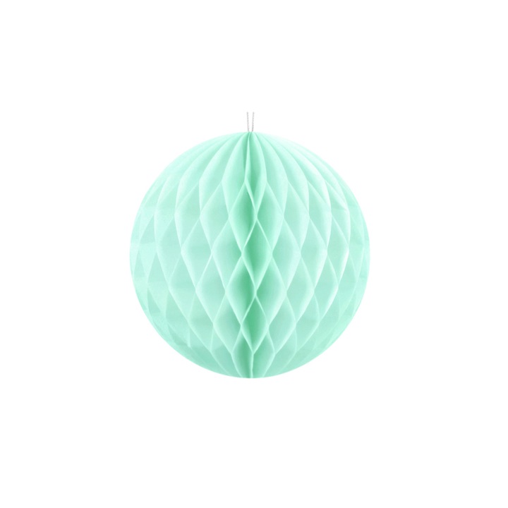 BOULE ALVEOLE MINT 10CM