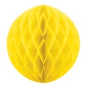 BOULE ALVEOLE JAUNE 30CM